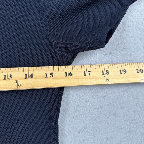 Worldly Things Styltricot‎ Knit Top Women’s 6 Navy Blue Short Sleeve Scoop Neck - Picture 11 of 16